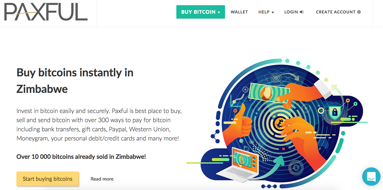 buy bitcoin in zimbabwe using paxful