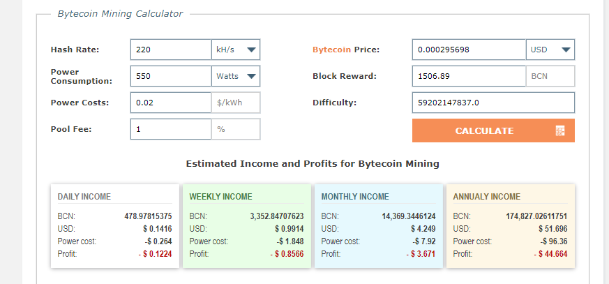 how to mine bytecoin