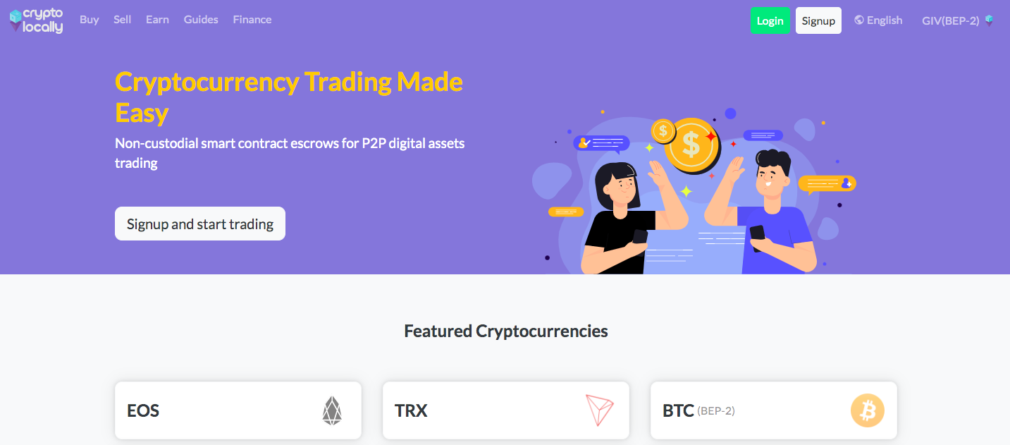 CryptoLocally P2P Exchange
