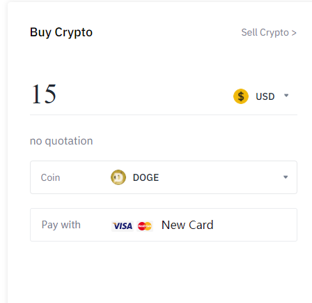 buy dogecoin on binance