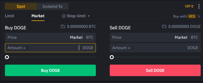 buy doge with btc