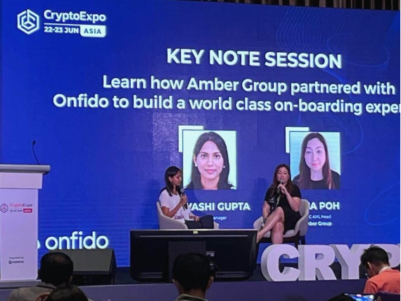 Gina at Crypto Expo Asia 2022